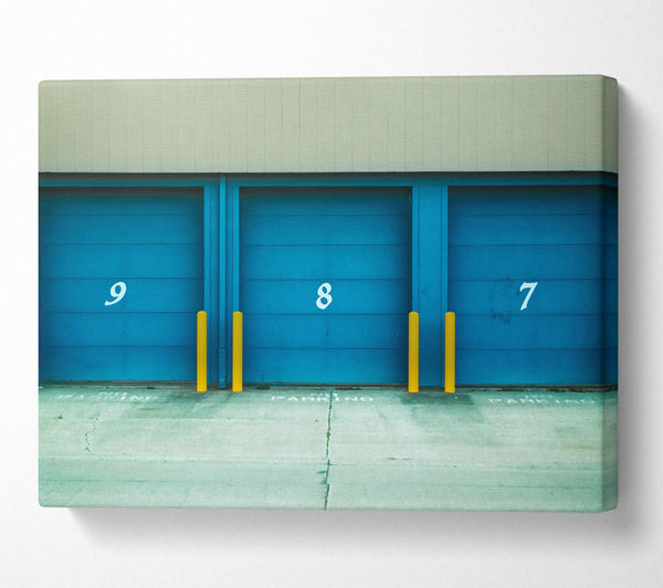 Blue Garage Doors