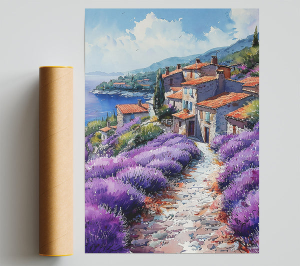 Purple Lavender Coastline