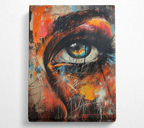 Distressed Eye Graffiti