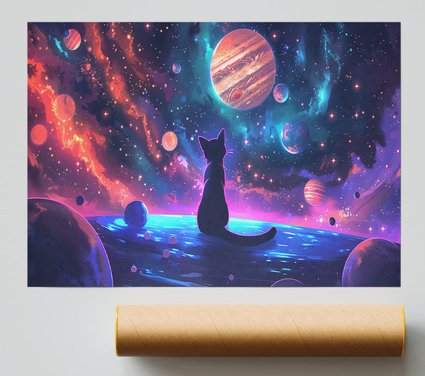 Cosmic Cat Dreamscape