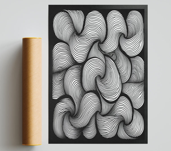 Black Swirling Lines