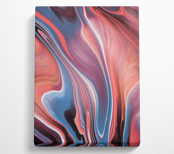 Coral Swirling Abstract