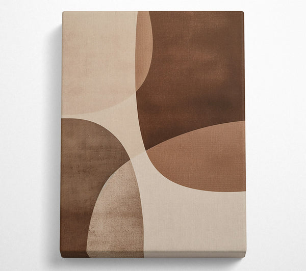 Brown Curved Abstract