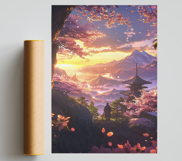 Golden Sunset Sakura