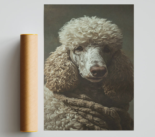 Creamy Poodle Portrait