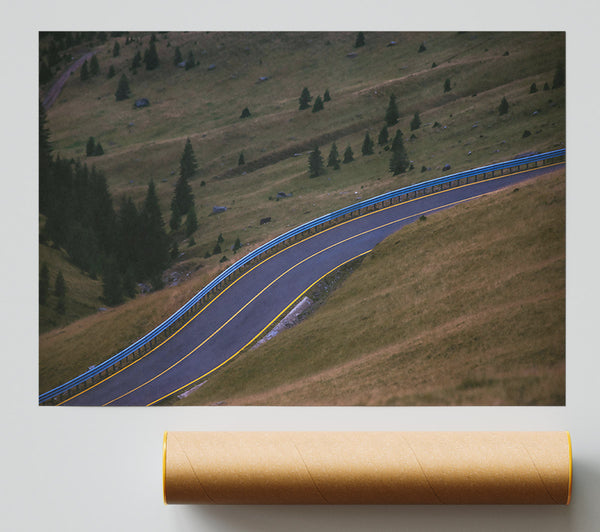 Blue Guardrail Road