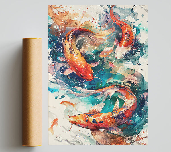 Orange Koi Symphony