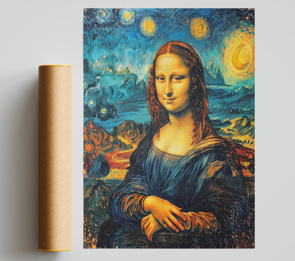 Blue Night Mona Lisa