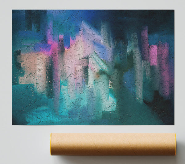 Teal Cityscape Dreams