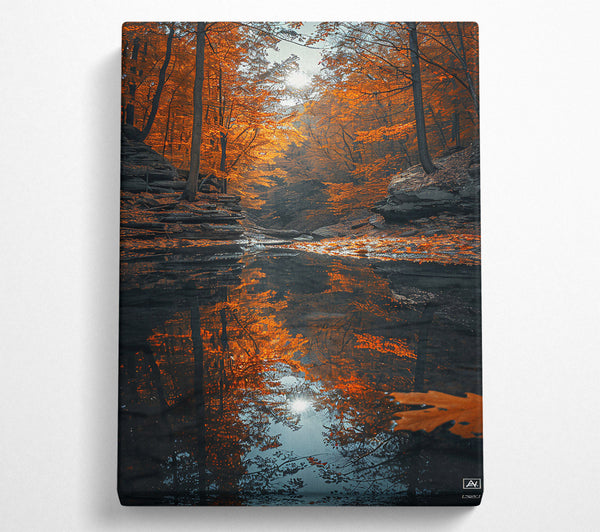 Orange Reflected Forest