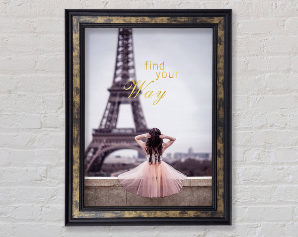 Find Your Way Ballerina  Eiffel Tower