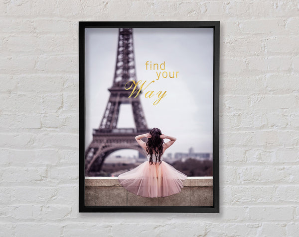 Find Your Way Ballerina  Eiffel Tower