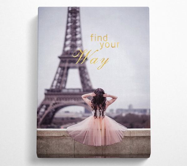 Find Your Way Ballerina  Eiffel Tower