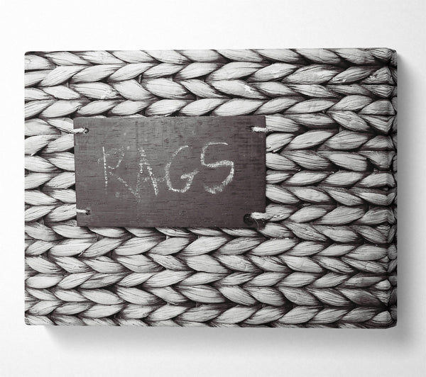 Black Woven Rags