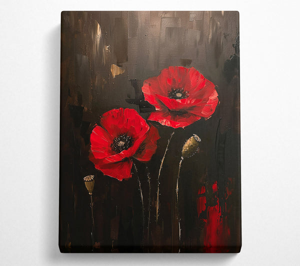 Crimson Poppies Bloom