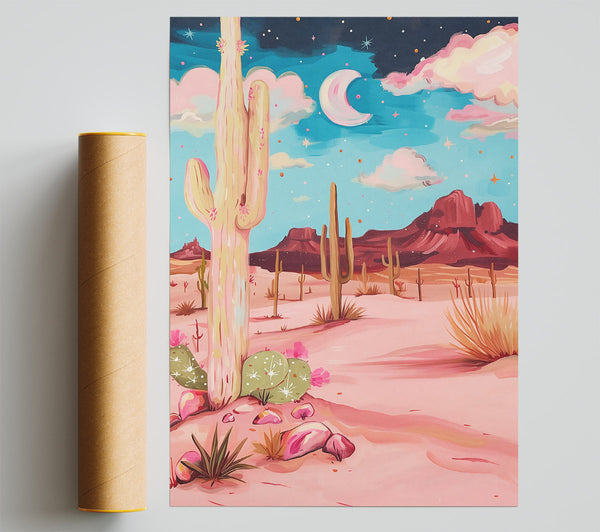 Pink Desert Night