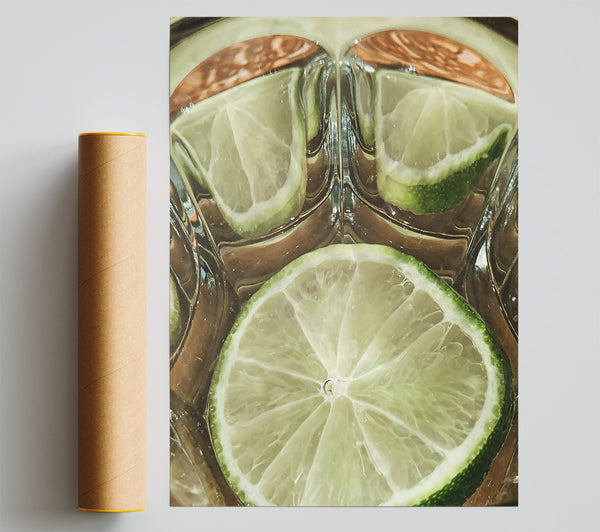 Pale Green Citrus Slice