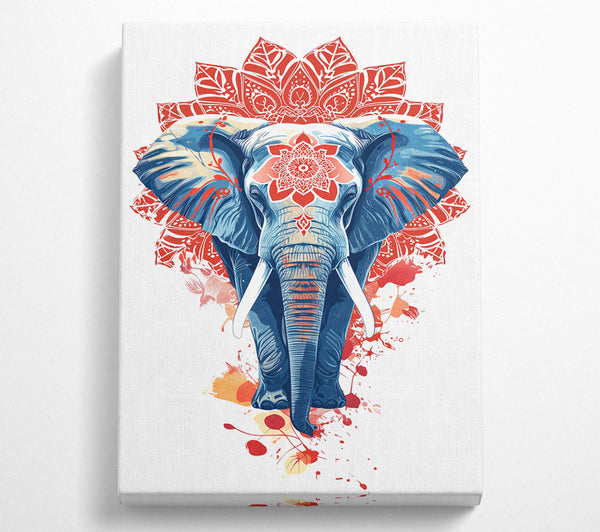 Red Mandala Elephant