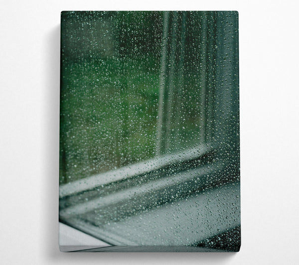 Green Window Rain