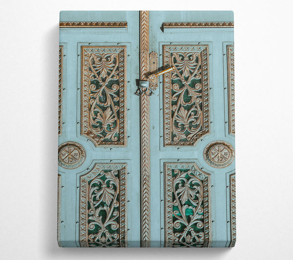 Aqua Ornate Doorway