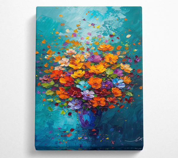 Teal Bouquet Burst