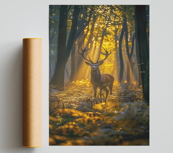 Golden Forest Stag