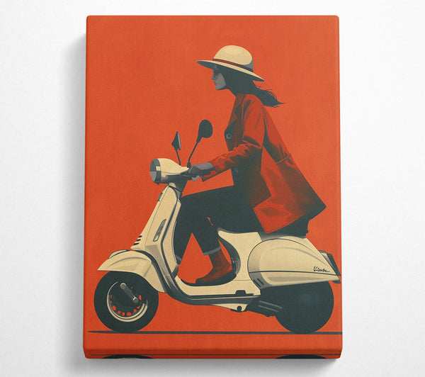 Red Riding Vespa