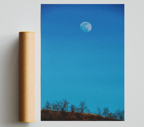 Blue Sky Moonrise