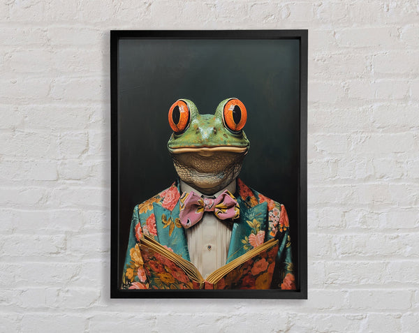 Frog In A Suit Staring