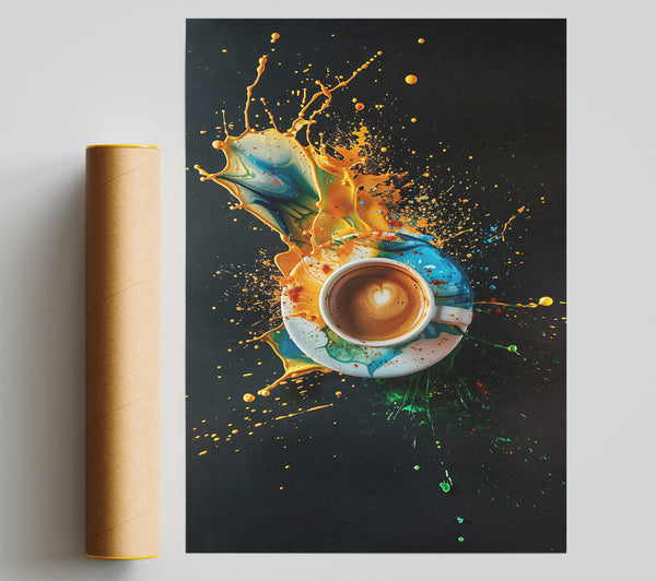 Golden Coffee Splash