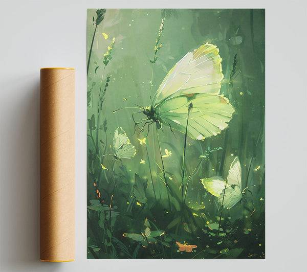 Pale Green Butterflies