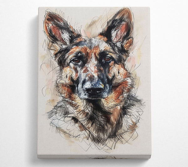 German Shepherd Portrait