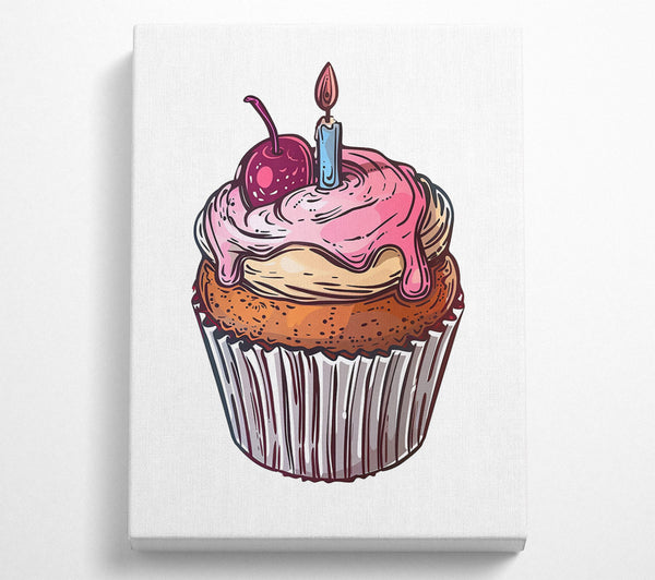 Pink Swirl Cupcake