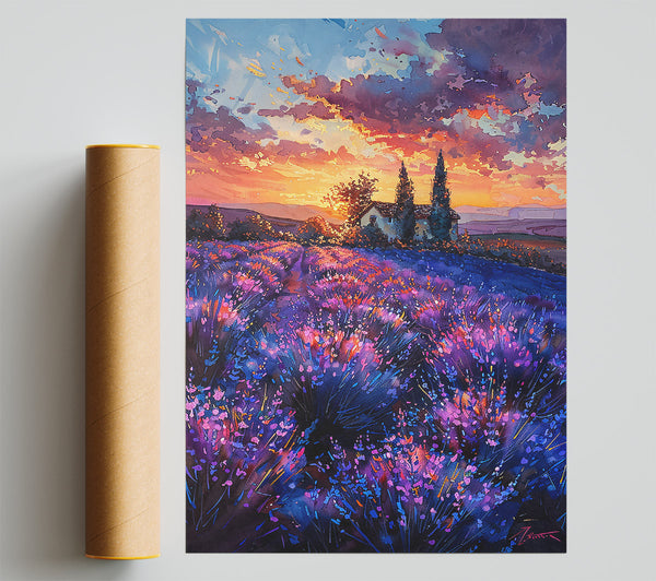 Purple Sunset Fields