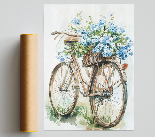 Blue Bicycle Bloom