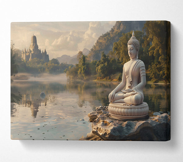 White Buddha By The Lake