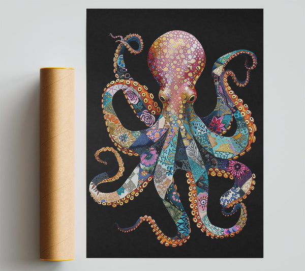 Golden Patchwork Octopus