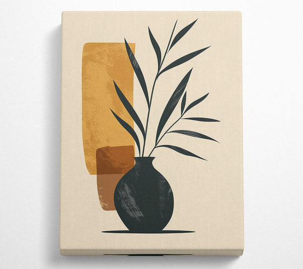 Mustard Vase And Branch