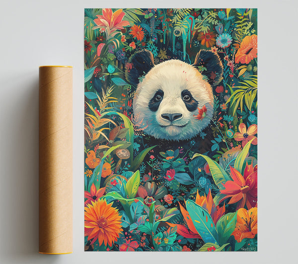 Orange Bloom Panda