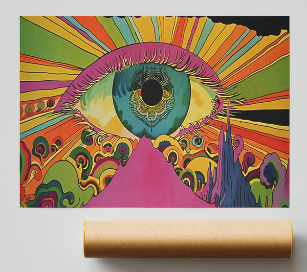 Pink Psychedelic Eye