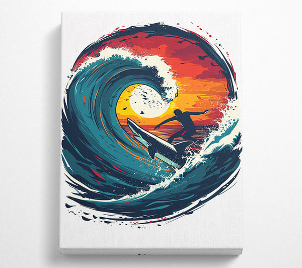 Blue Sunset Surf