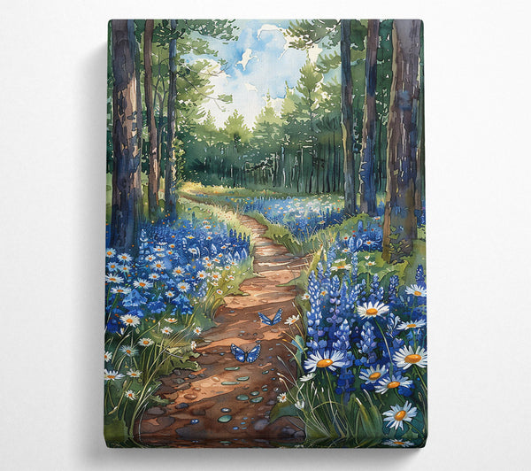 Bluebell Forest Path