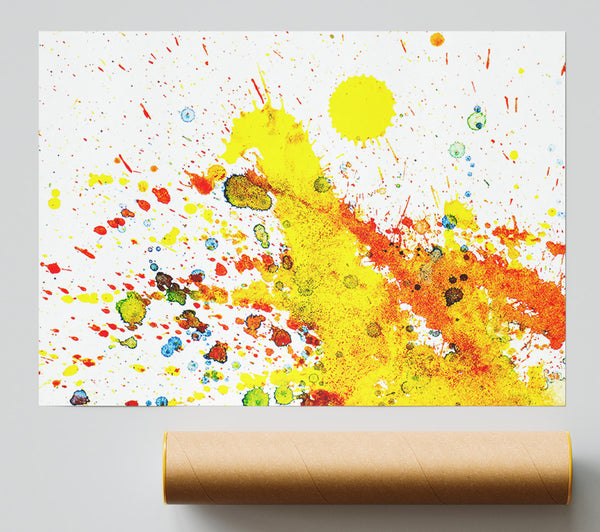 Yellow Splatter Burst