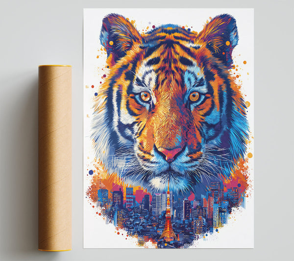 Orange Tiger Skyline