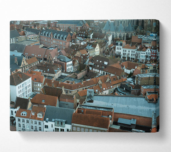 Grey Roofs Of Brugge