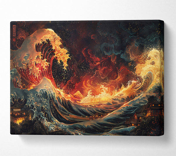 Golden Fire Wave