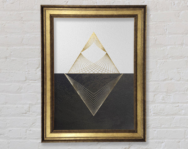 Gold Triangle White And White