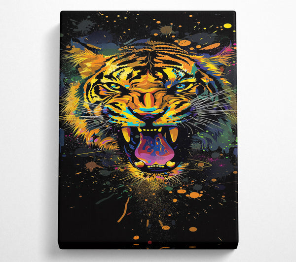 Graffiti Splatter Tiger