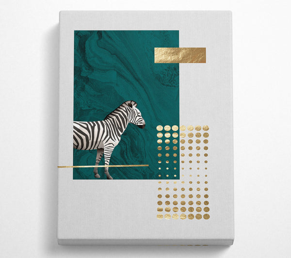 Green Rectangle With Zebra