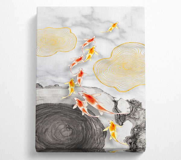 Koi Fish  Abstract Shapes